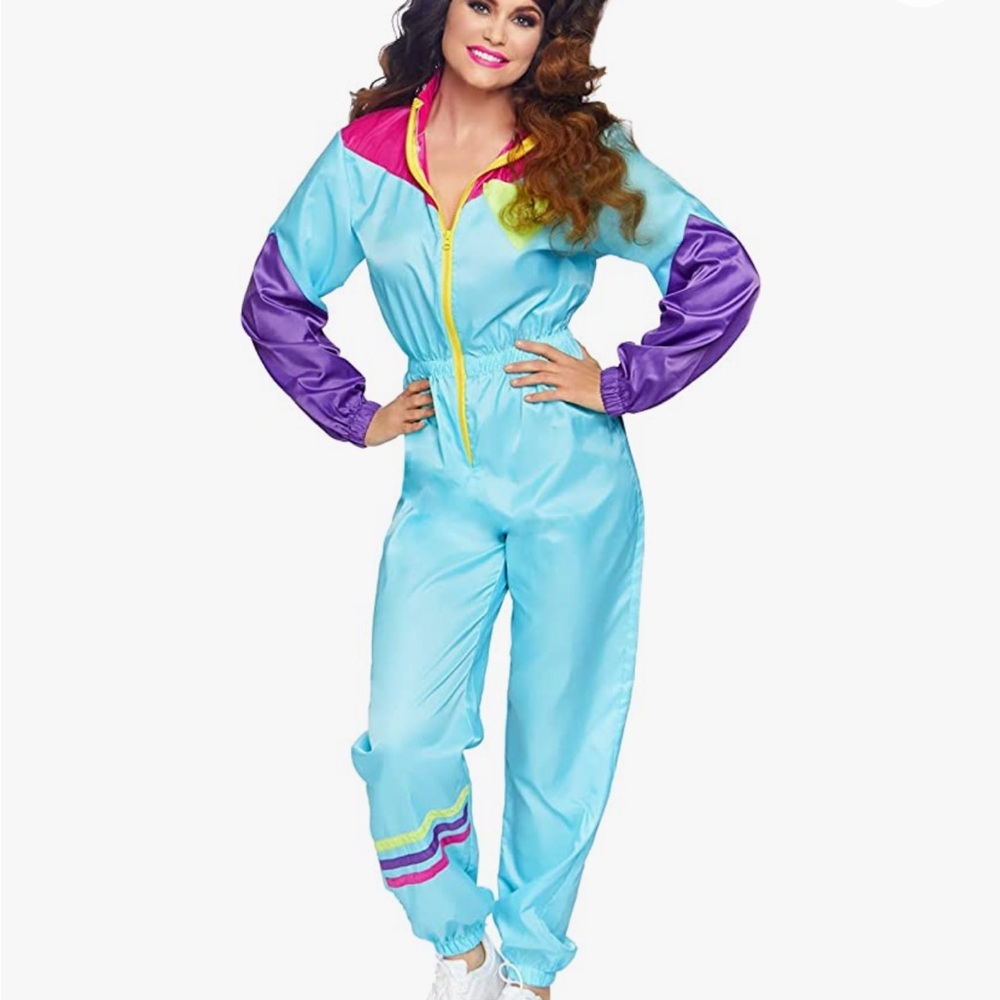 Awesome 80’s costume track suit by leg avenue